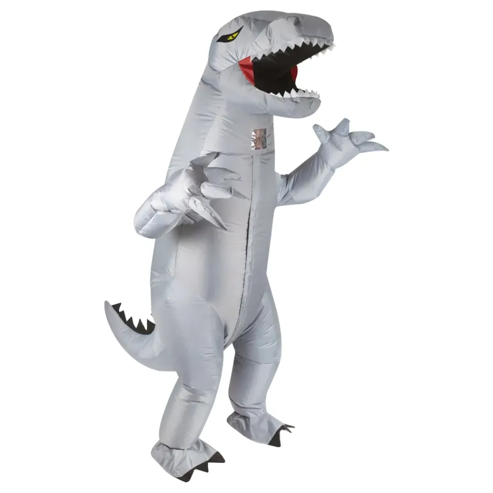 Discount Ptit Clown Oppustelig Dinosaur Grå Kostume