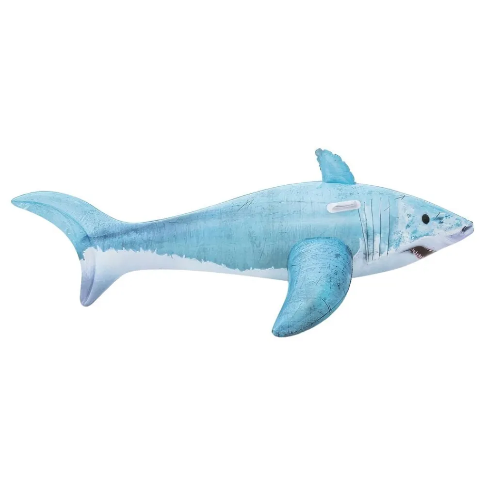 N.B.A. Nordic Business Association AB Oppustelig Haj Bademadras - Tilbehør|Spil & Leg