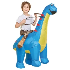Clearance Original Cup SAS Oppustelig Ridende Dinosaur Børnekostume