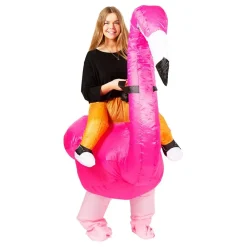 Partyking AB Oppustelig Ridende Flamingo Kostume - Udklædningskostumer|Kostumetema