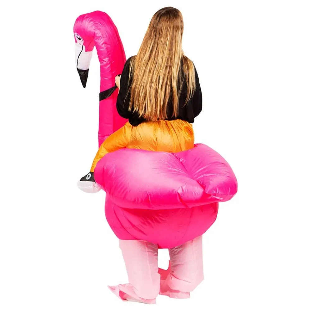 Partyking AB Oppustelig Ridende Flamingo Kostume - Udklædningskostumer|Kostumetema