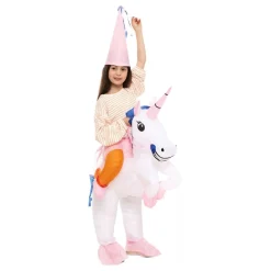 Original Cup SAS Oppusteligt Ridende Unicorn Børnekostume - Udklædningskostumer|Kostumetema