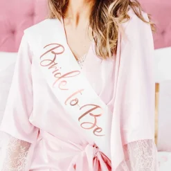 Sale PartyDeco sp. z o.o. Ordensbånd Bride To Be Hvid/Rosé