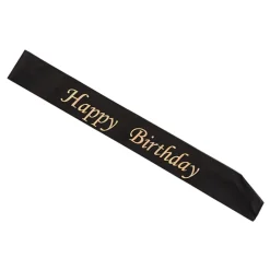 Discount Hisab/Joker Company AB Ordensbånd Happy Birthday Guld/Sort