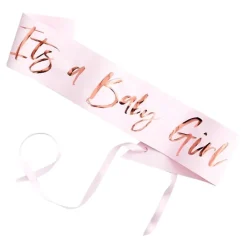 Best Ginger Ray Ltd Ordensbånd It´s A Baby Girl Lyserød/Roséguld