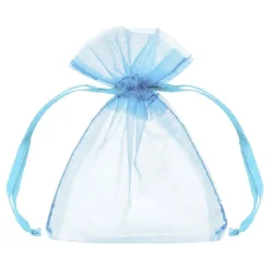 PartyDeco sp. z o.o. Organza poser Blå - Gaveindpakning