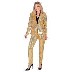 Discount Widmann S.r.l. Pailletblazer Dame Guld