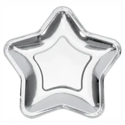 Discount PartyDeco sp. z o.o. Papirasiet Stjerne Sølv Metallic