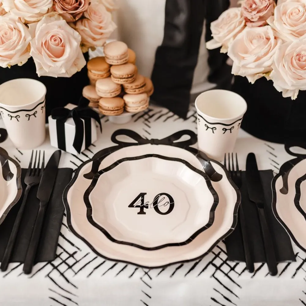 PartyDeco sp. z o.o. Papirasietter Hello 40 Roset - Borddækning