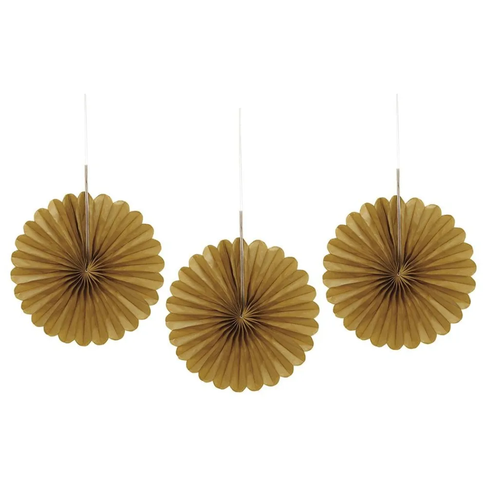 Unique UK Inc t/as Unique Party Papirfjer Guld Mini - Oppyntning