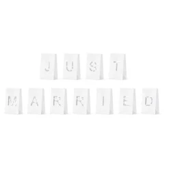 PartyDeco sp. z o.o. Papirlanterner Just Married - Oppyntning