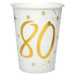 Hot Santex Papkrus 80 Guld/Hvid
