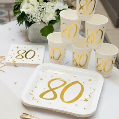 Hot Santex Papkrus 80 Guld/Hvid