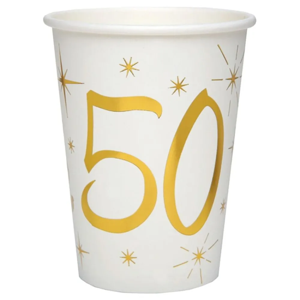 New Santex Papkrus 50 Guld/Hvid