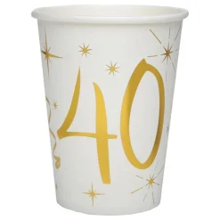 Hot Santex Papkrus 40 Guld/Hvid