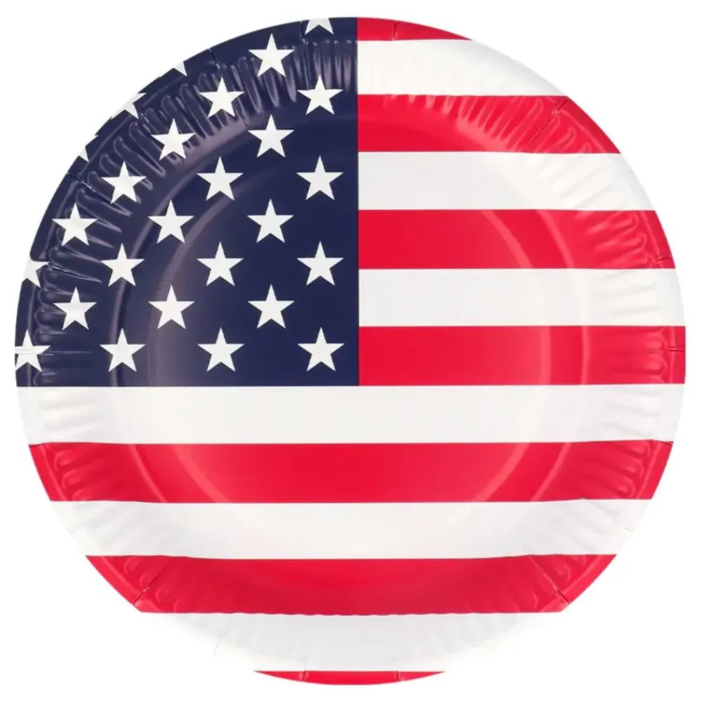 Boland Party Partners B.V. Paptallerkener American Party - Merchandise|Borddækning