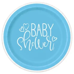 Best Unique UK Inc t/as Unique Party Paptallerkener Baby Shower Blå
