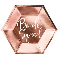 Discount PartyDeco sp. z o.o. Paptallerkener Bride Squad Rosaguld