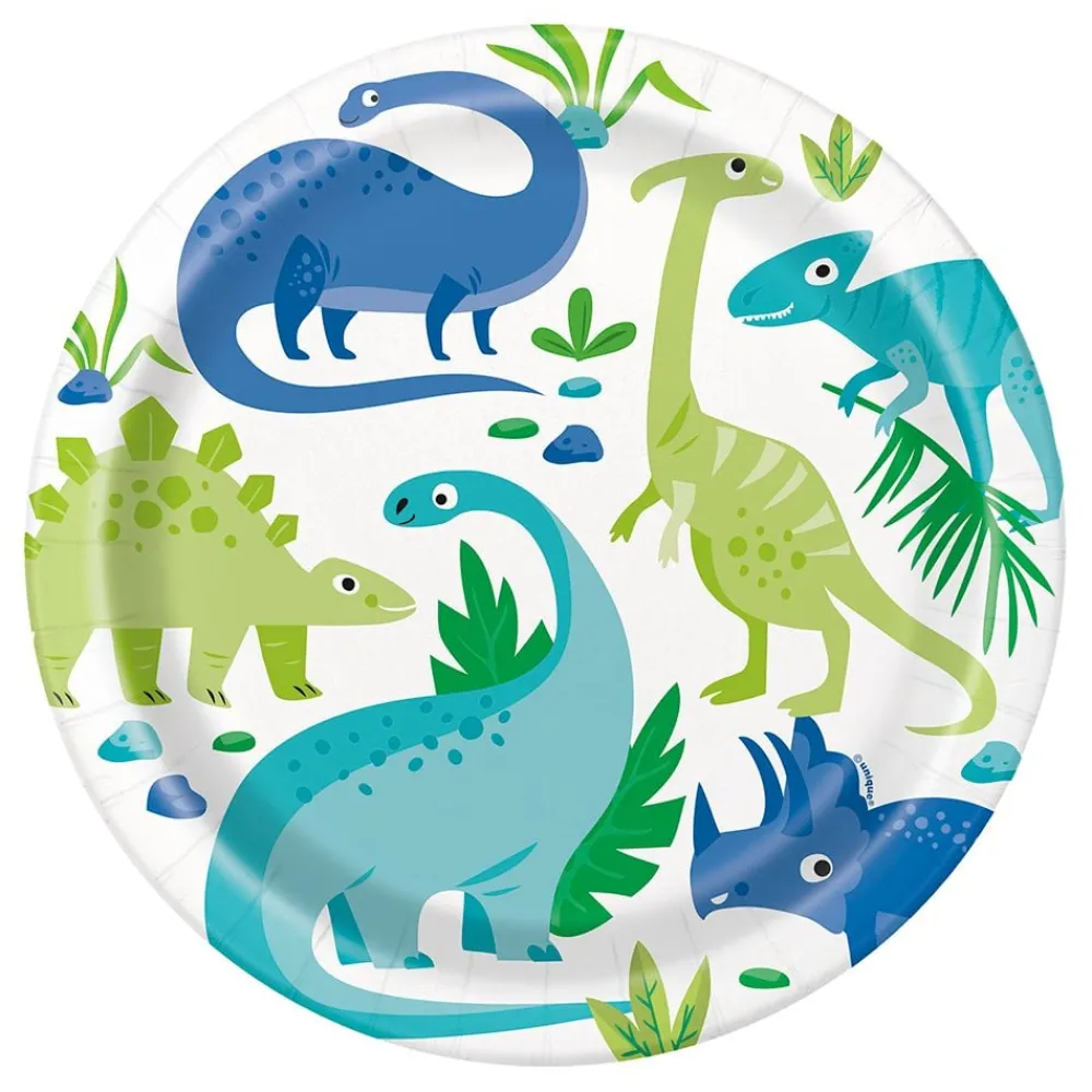 Outlet Unique UK Inc t/as Unique Party Paptallerkener Dinosaurer