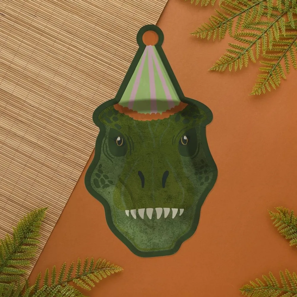 New CG Global Products Ltd Paptallerkener Dinosaurer T-Rex