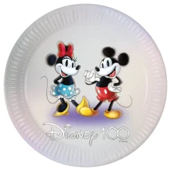 Globos Europe B.V. Paptallerkener Disney 100 - Merchandise|Borddækning