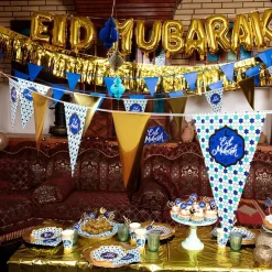 Boland Party Partners B.V. Paptallerkener Eid Mubarak - Borddækning