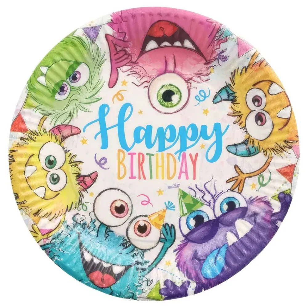 Outlet Papstar Sverige AB Paptallerkener Funny Monsters