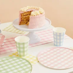 Online CG Global Products Ltd Paptallerkener Gingham
