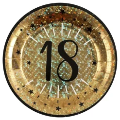 Santex Paptallerkener 18 Guld - Borddækning