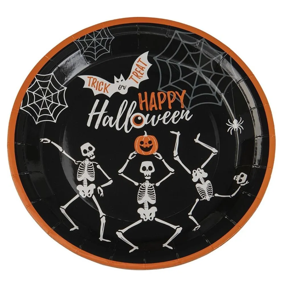 Hisab/Joker Company AB Paptallerkener Halloween Skelet - Borddækning