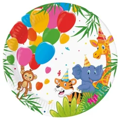 Globos Europe B.V. Paptallerkener Jungledyr - Borddækning