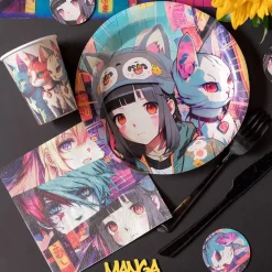 Santex Paptallerkener Manga - Borddækning