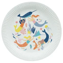 Talking Tables Ltd Paptallerkener Mermaid Waves - Borddækning