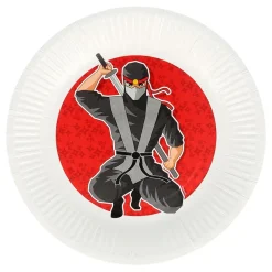 Boland Party Partners B.V. Paptallerkener Ninja - Borddækning