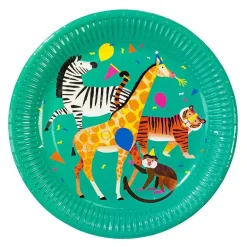 Talking Tables Ltd Paptallerkener Party Animals - Borddækning