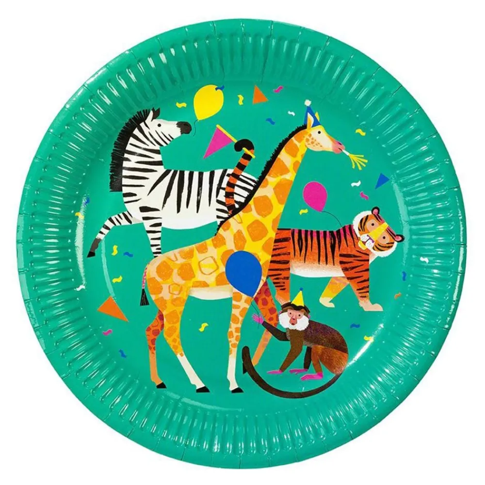 Talking Tables Ltd Paptallerkener Party Animals - Borddækning