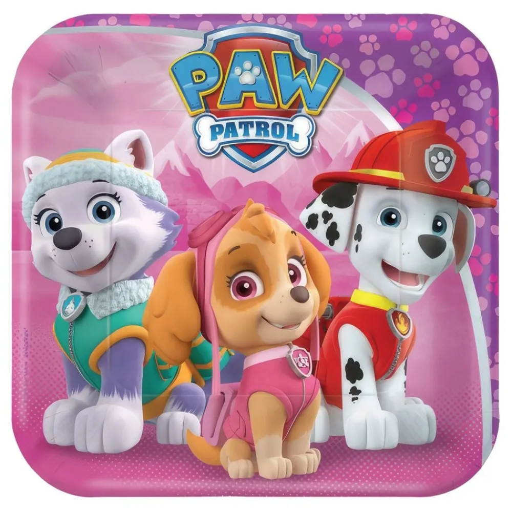 Reithmüller Europe GmbH Paptallerkener Paw Patrol Kvadratiske Lyserøde - Borddækning