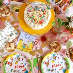 Clearance Hisab/Joker Company AB Paptallerkener Pippi Langstrømpe