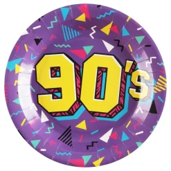 Santex Paptallerkener 90s Party - Borddækning