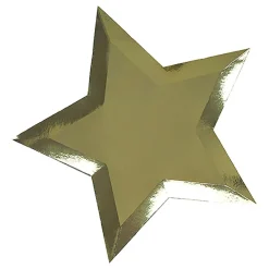 CG Global Products Ltd Paptallerkener Stjerneformede Guld Metallic - Borddækning