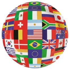 Three Sixty Degrees Ltd Paptallerkner Internationale Flag - Borddækning