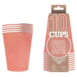 Original Cup SAS Party Cups Glitter Rosaguld - Spil & Leg|Borddækning