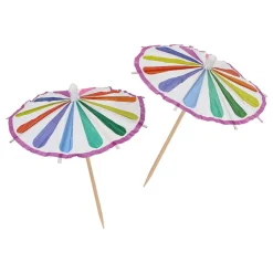 Folat B.V. Partypicks Paraply Stripes - Oppyntning|Bagning