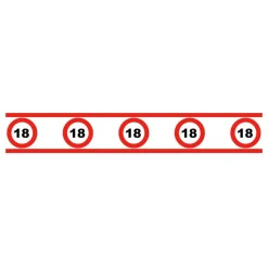 ESPA NV Partytape Trafikskilt 18 - Oppyntning