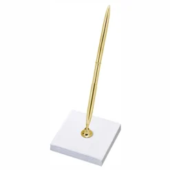 PartyDeco sp. z o.o. Pen med holder Guld - Bøger|Spil & Leg