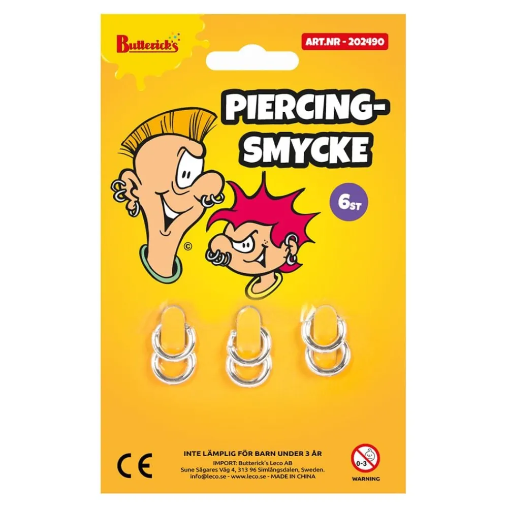 Butterick's AB Piercingsmykker Skægartikel - Spøg Og Skæmt-Artikler & Pranks|Tilbehør