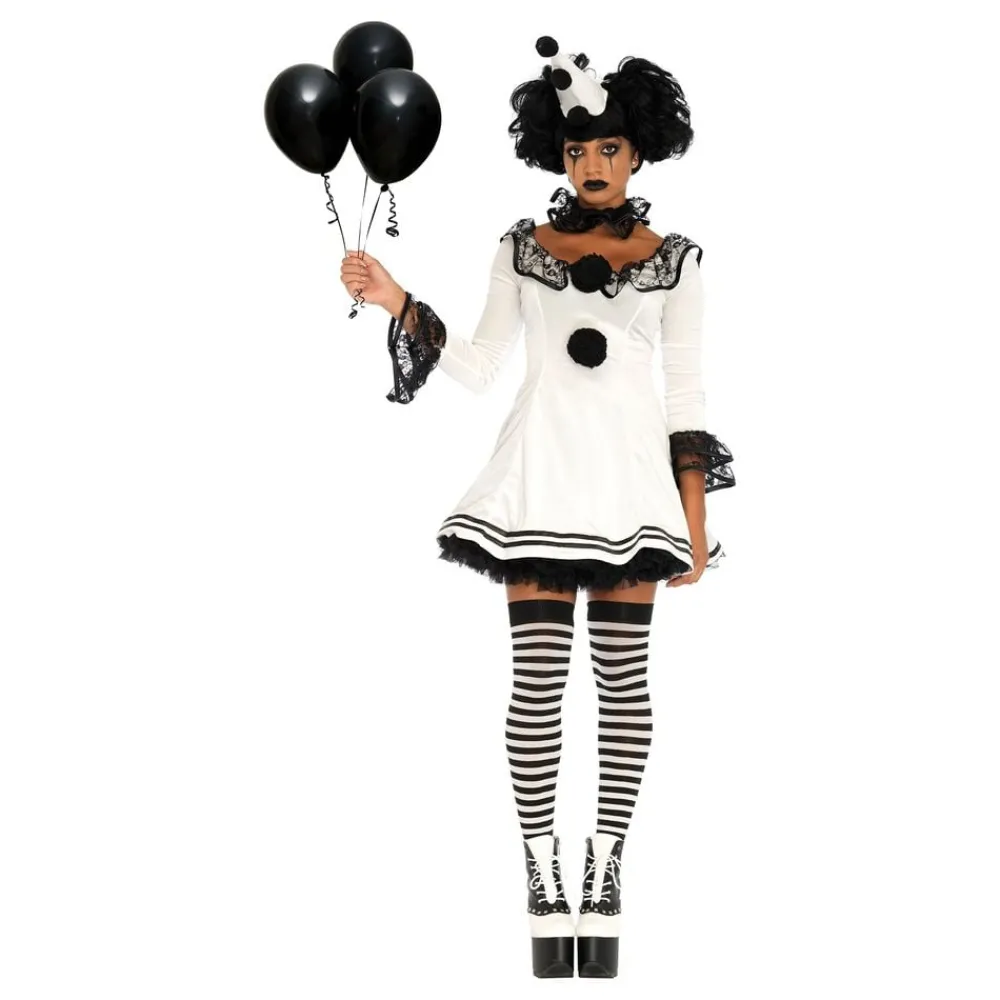 Sale Leg Avenue Europe Pierrot Klovn Damekostume