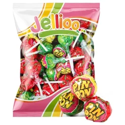 ERT Godis AB Pin Pon Lollipop Gum Sour Mix Økonomipakke