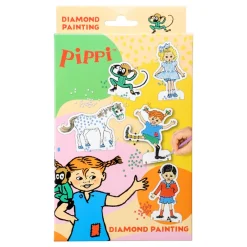 Clearance Hisab/Joker Company AB Pippi Langstrømpe Diamond Painting Kreativitetssæt