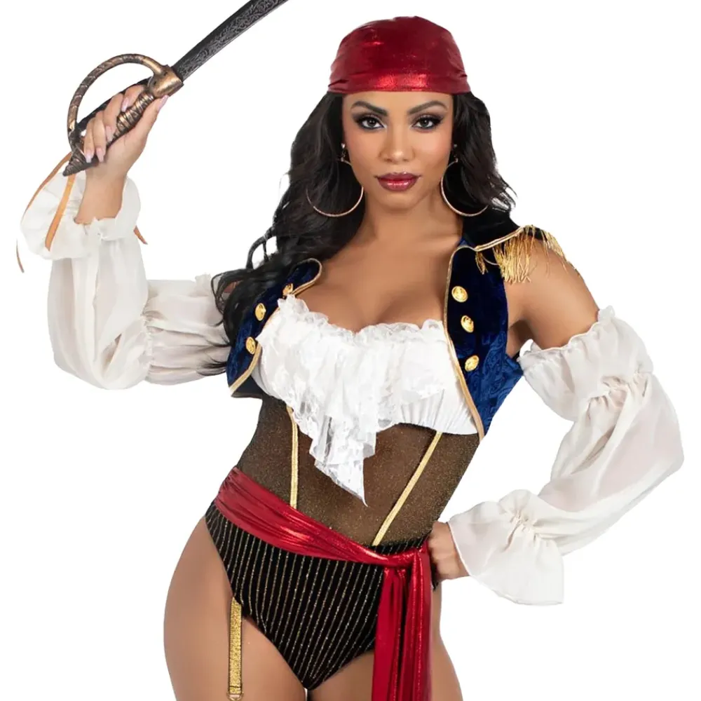 Leg Avenue Europe Pirat Body Deluxe Kostume - Tøj|Udklædningskostumer